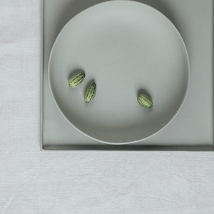 Plate porcelain gray deep per piece image 5