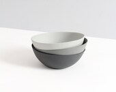 Bowl porcelain gray set