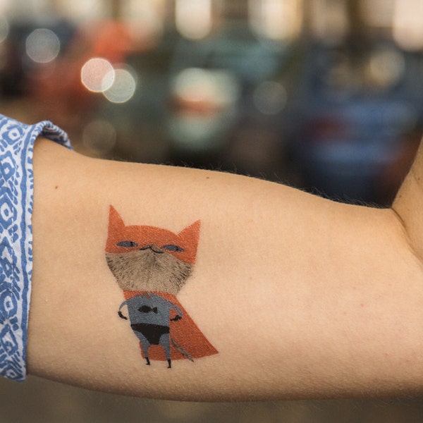 TEMPORARY TATTOO - supercat