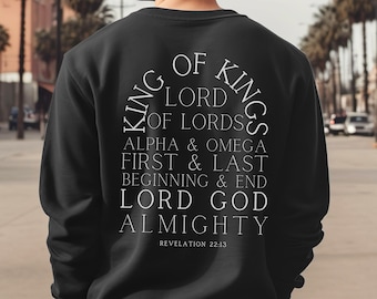Aesthetic Christian Sweatshirt For Men, Bible Verse Crewneck, Christian Streetwear Apparel, Mens Christian Clothing, Jesus Christian Gift