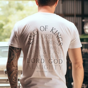 Christian TShirt for Men, Bible Verse Shirt, King of Kings Shirts, Faith Based T Shirt, Mens Christian T-Shirt, Gift for Men, Unisex Tee