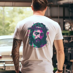 Made in His Image Christian T-Shirt for Men, Bible Verse Shirt, Faith Based T Shirt, Mens Christian T-Shirt, Gift for Men, Church Shirt