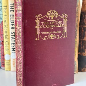 Antique Tess of the d&#39;Urbervilles Book, Thomas Hardy, Vintage Classic Literature, Collectible Book, Victorian Novel, Literary Gift