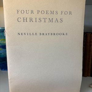Édition originale signée : Quatre poèmes pour Noël de Neville Braybooke