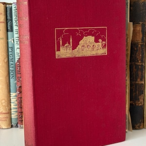 A Pilgrim in Arabia, H. STJ. B. PHILBY Antique Book, 1st trade edition from 1946, Middle East History, Red & Gold Hardcover, Vintage Collect