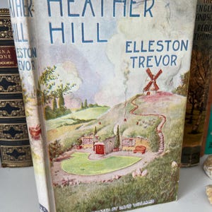 Heather Hill vintage boek 1e editie van Elleston Trevor, prachtig geïllustreerd door David Williams, originele stofomslag, eerste editie 1946