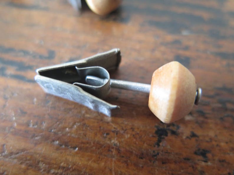 Swedish Curtain Clips Scandinavian @222 Vintage Curtain Pegs Set of 20 Metal Wood