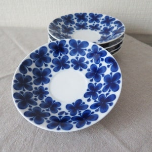 Vintage Saucer ( for tea cup ) ,Mon Amie, Blue White Floral Pattern by Marianne Westman Rörstrand, Scandinavian Modern Design @118