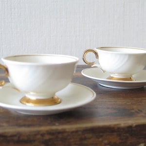 Set of 1 Cup & Saucer Arabia Finland Scandinavian 70s Design, Porcelain @316-58