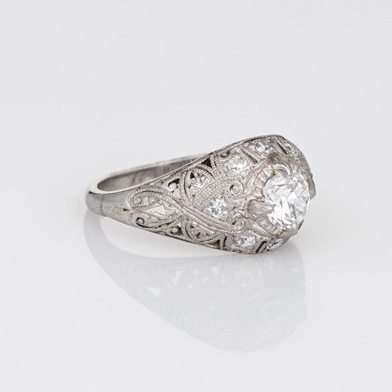 Antique Edwardian 0.55ct Diamond Engagement Ring … - image 3