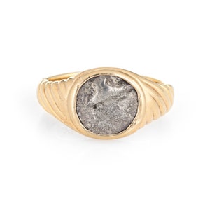 Vintage Bulgari Ancient Coin Ring Monete 18k Yellow Gold Jewelry Sz 5.75 Jewelry