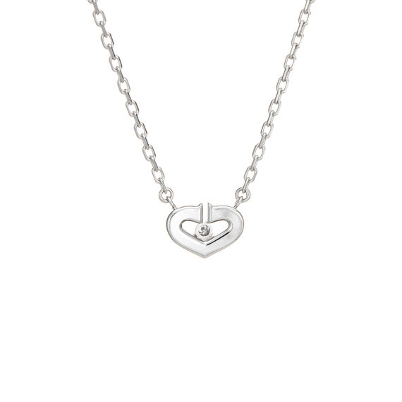 Cartier c de 2024 cartier diamond necklace
