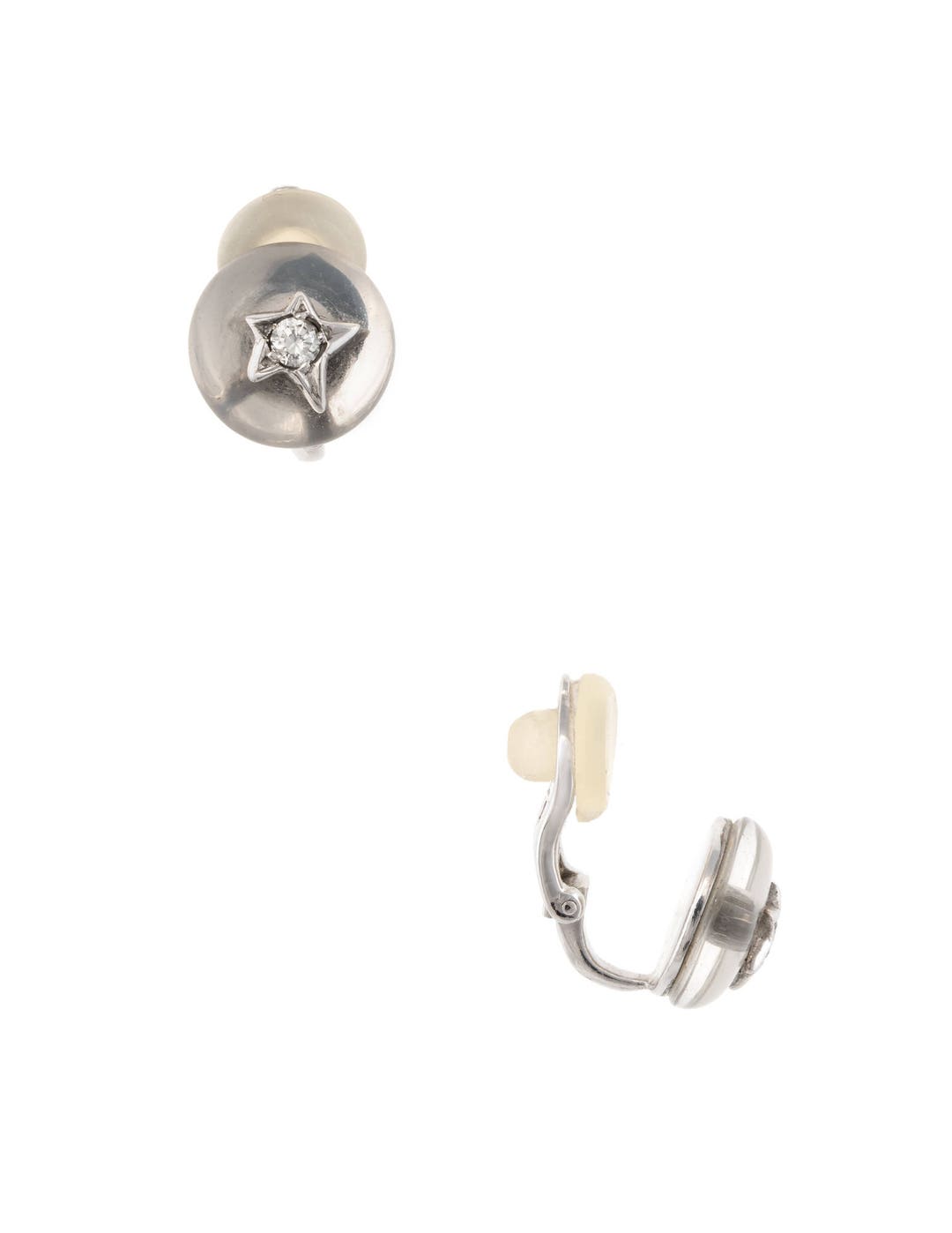 Chanel Comète Géode Earrings Small Version, 18k White Gold, Diamonds J0464  - JewelryReluxe