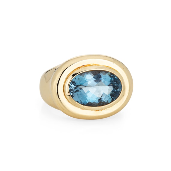 1981 Tiffany & Co Aquamarine Ring Paloma Picasso … - image 1