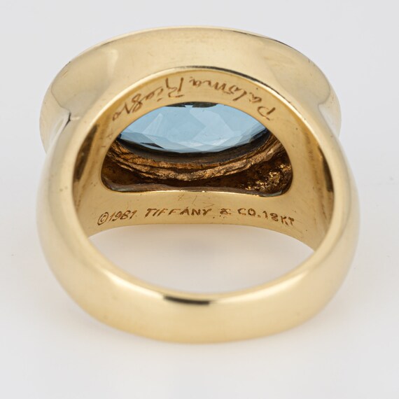 1981 Tiffany & Co Aquamarine Ring Paloma Picasso … - image 7