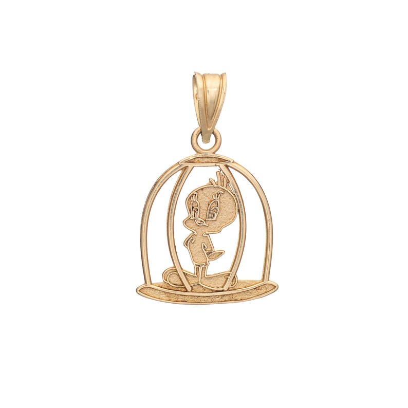 Tweety Bird in Cage Charm Vintage 14k Gold Warner Bros Jewelry Etsy