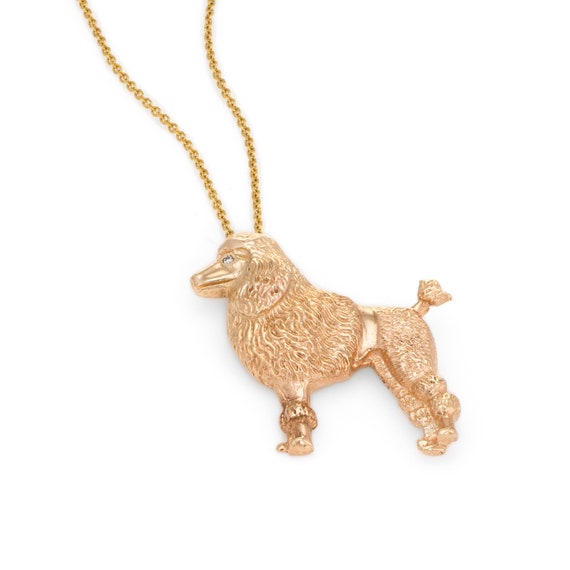 poodle pendant necklace