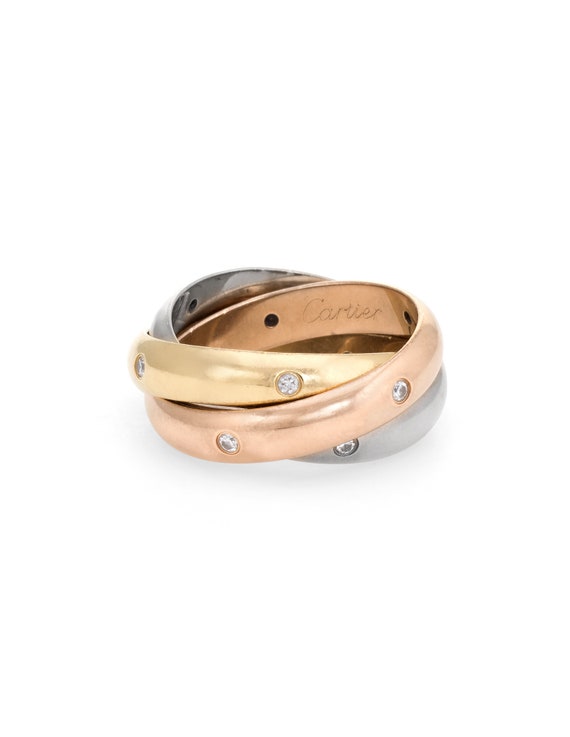 cartier trinity ring 18k gold