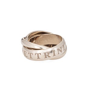 Vintage Cartier Amour et Trinity Ring c1998 Sz 50 5 1/4 18k White Gold Jewelry
