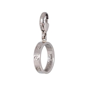 Colgante Cartier Love Charm Estate de oro blanco de 18 quilates, joyería fina firmada