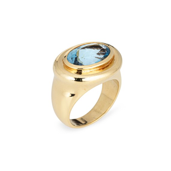 1981 Tiffany & Co Aquamarine Ring Paloma Picasso … - image 2