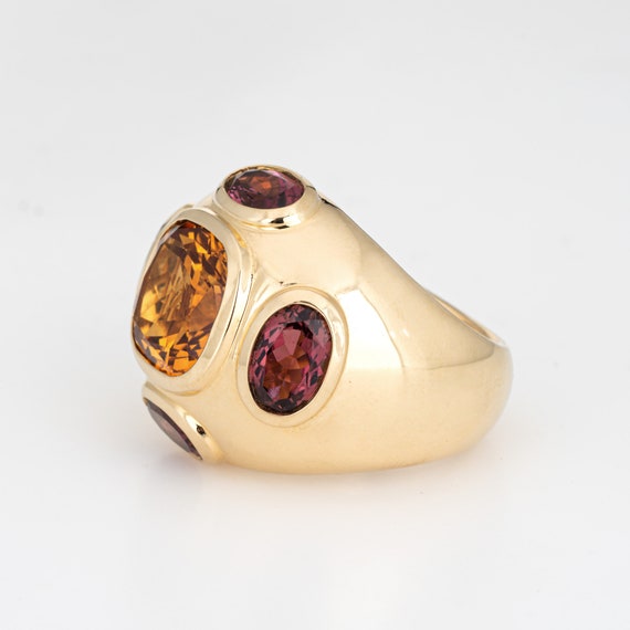 David Yurman Renaissance Ring 18k Gold Citrine Rh… - image 4