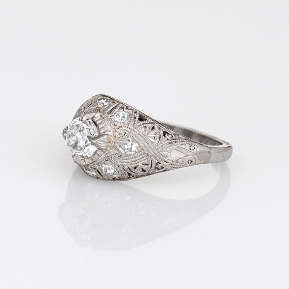 Antique Edwardian 0.55ct Diamond Engagement Ring … - image 4