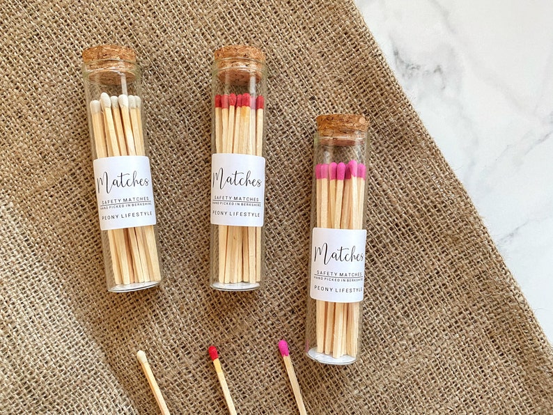 Luxury Large Matches in a Jar Refill Safety Matches Jar of Etsy