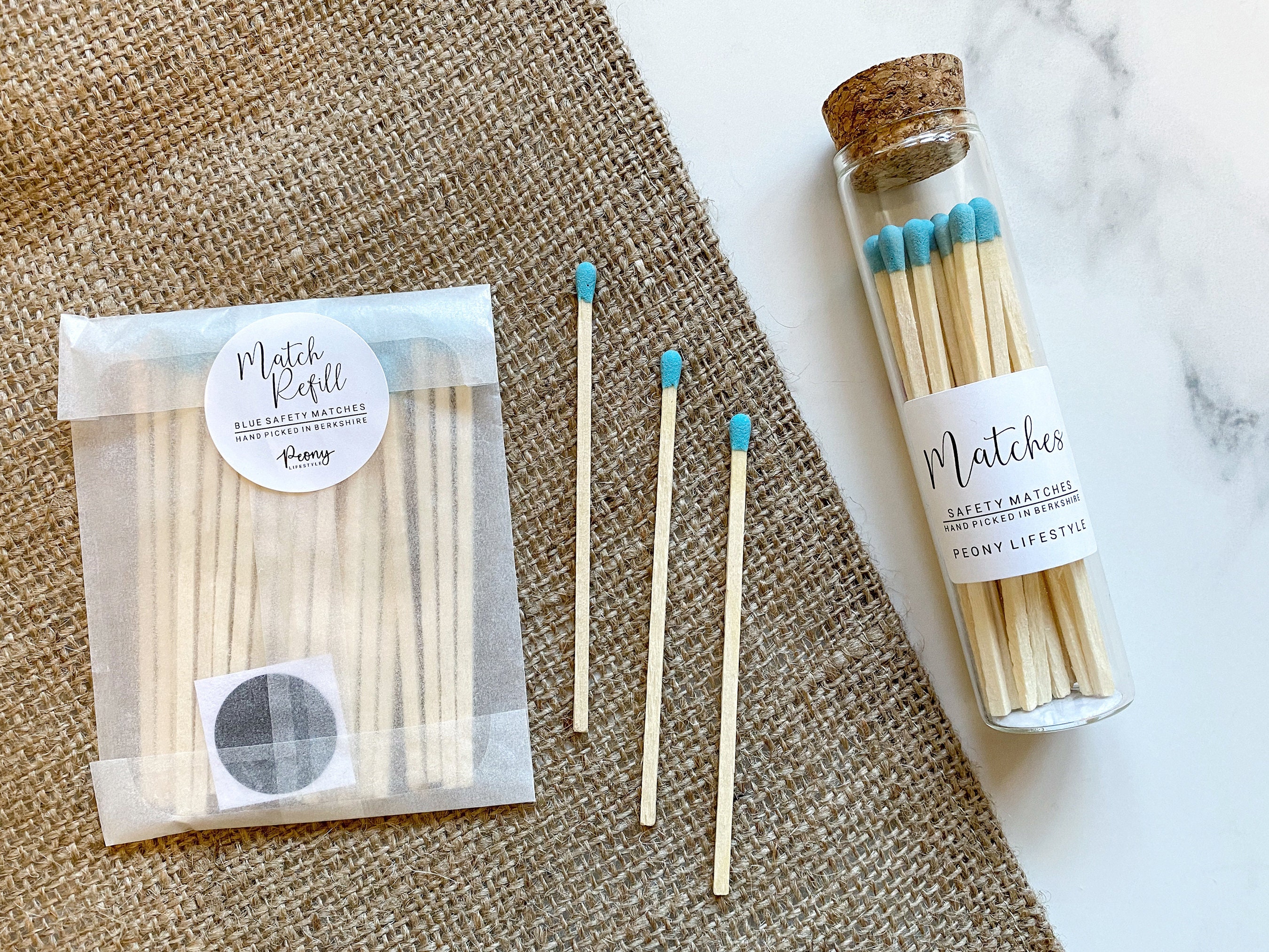 Large Matches in a Jar Refill 50 Safety Matches Jar of Etsy UK