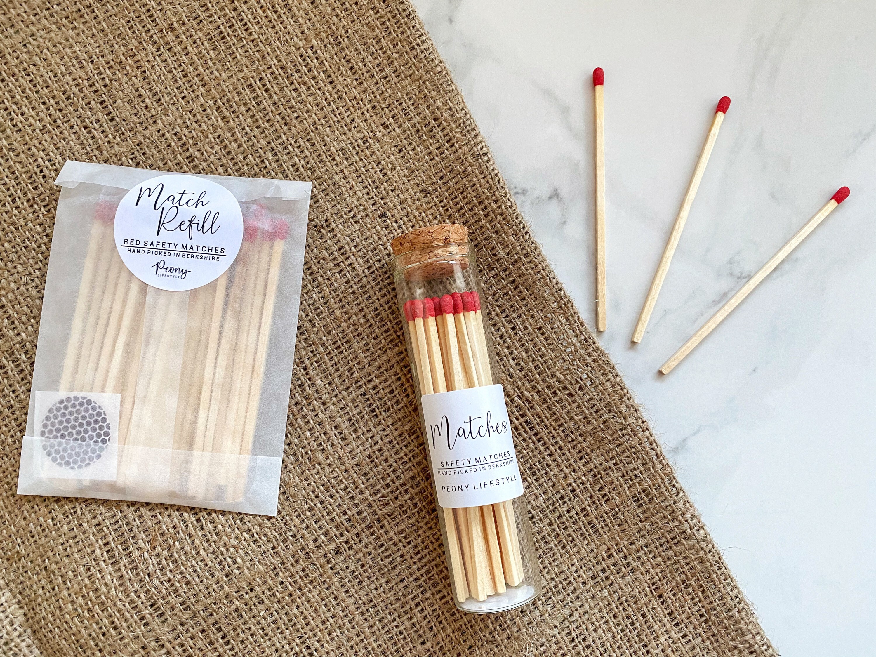 Luxury Large Matches in a Jar Refill Safety Matches Jar of Etsy