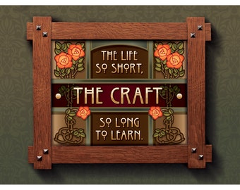 The life so short, the craft so long to learn.