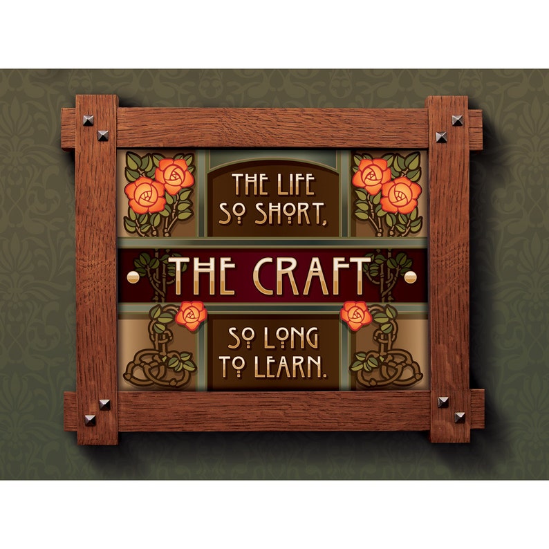 The life so short the craft so long to learn. | Etsy