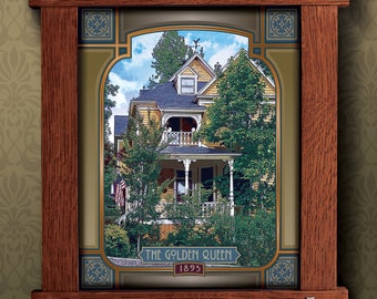 The Golden Queen Home in a Custom Framed Print