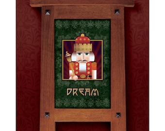 Arts and Crafts Framed Print. Nutcracker / Christmas. Great for Arts and Crafts, Mission style and Craftsman homes.
