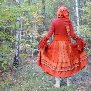 Recycled Hoodie Sweater Coat Fairy Pixie Elvish Upcycled Gypsy - Etsy