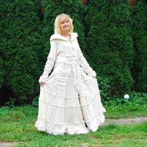 Recycled Hoodie Sweater Coat Fairy Pixie Elvish Upcycled Gypsy Hippie Boho Pagan Nymph Dryad Woodland Festival Clothing OOAK Patchwork Coat