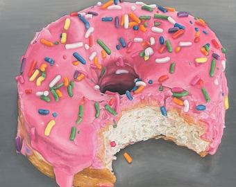 La ciambella di Homer - Dipinto ad olio originale