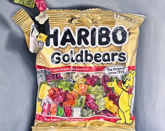Haribo Goldbears - Dipinto a olio originale