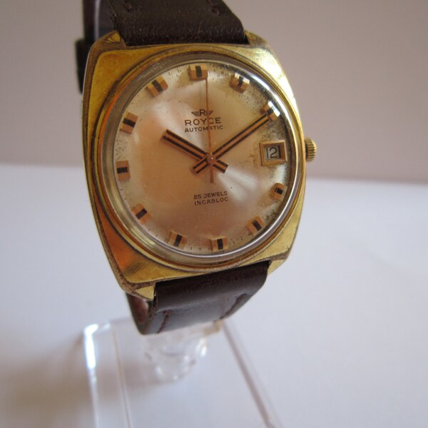 Swiss Automatic Mens Watch ROYCE 25 Juwel Herrenuhr