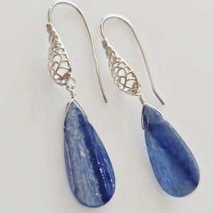 Sterling Silver and Kyanite Earrings