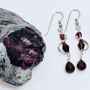 Garnet and Sterling Silver
