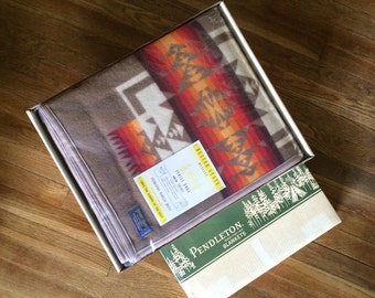 NOS 60's Pendleton Beaver State Robe Manta EN CAJA Vintage