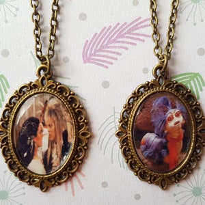 Labyrinth Inspired Cameo Necklace / Goblin King / Worm / Jim Henson / Ludo / Sir Didymus / Ello- Silver Option Available