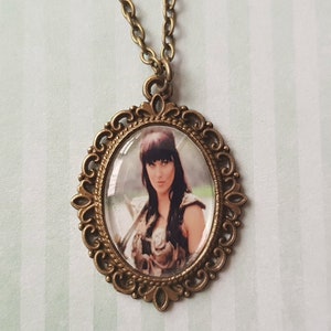 Xena Warrior Princess Inspired Cameo Necklace- Silver Option Available