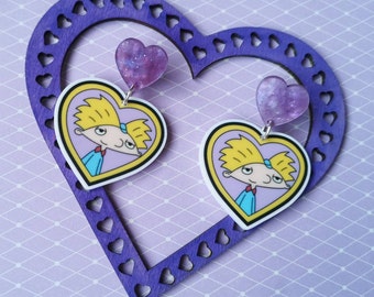 Hey Arnold Stud Earrings  - Variations Available