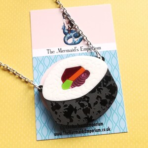 Sushi Acrylic Necklace