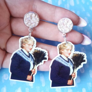 Mrs Doubtfire Stud Earrings - Variations Available