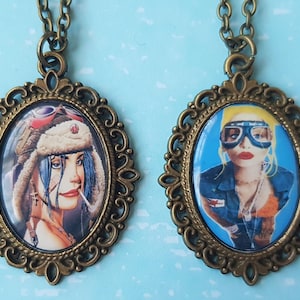 Tank Girl Inspired Cameo Necklace - Silver Option Available