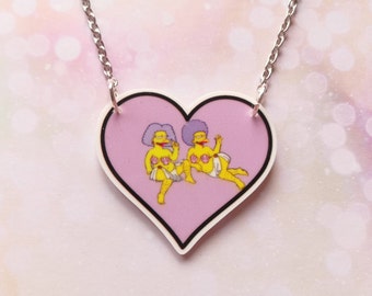 Patty & Selma Acrylic Necklace