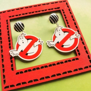 Ghostbuster Stud Earrings Variations Available image 1